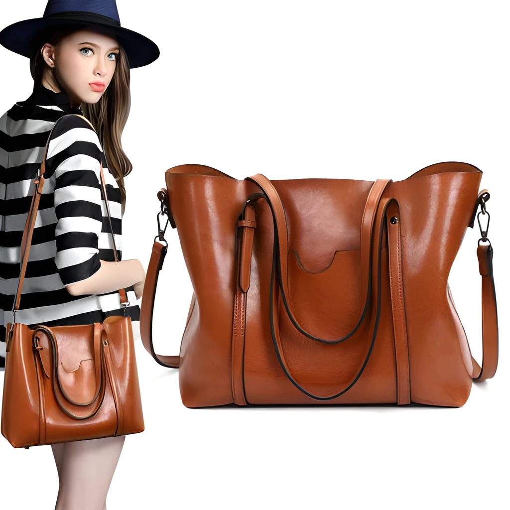 Retro messenger bag for women in multiple colours showing large main compartment and shoulder strap