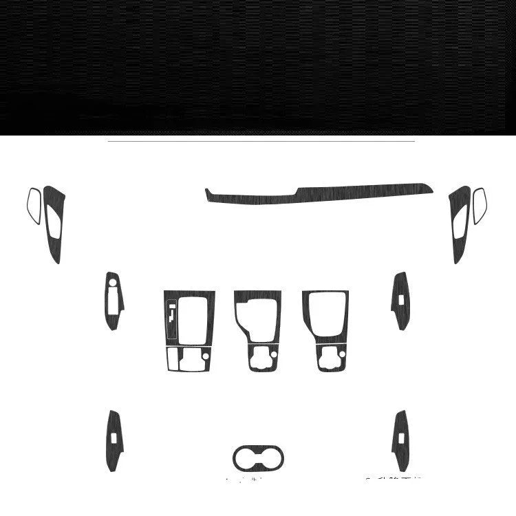 Unksera car interior decorative film sticker kit for centre console and instrument panel modification