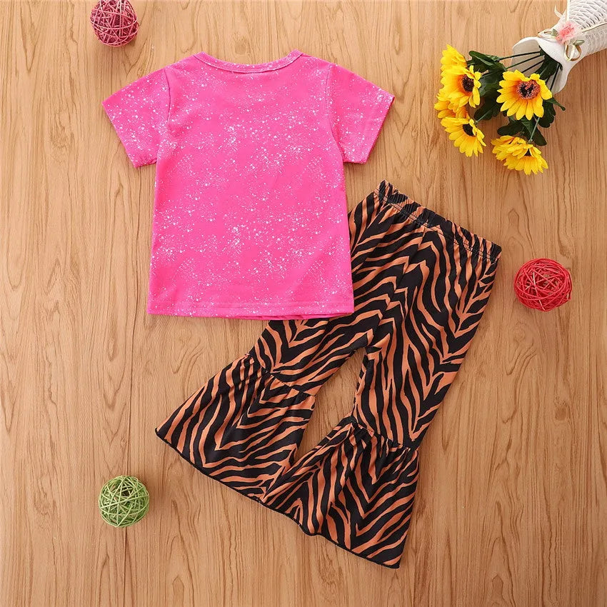 Girls summer cotton shirt and shorts pullover set in colour 211070