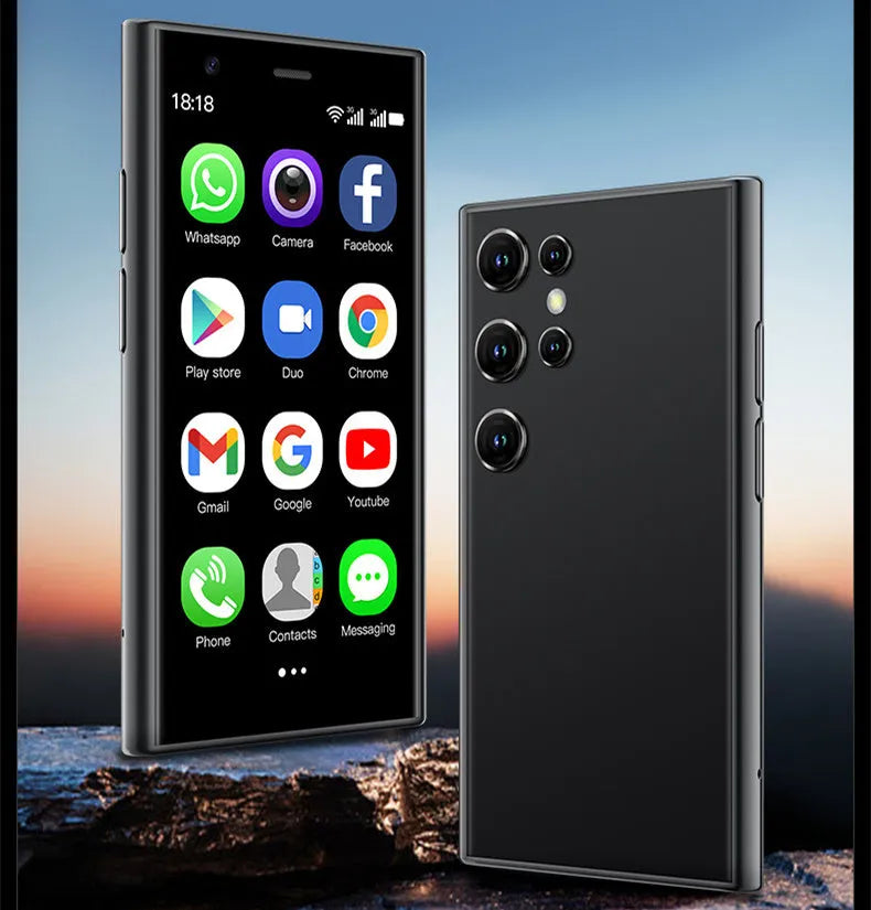 S23PRO & XS15 mini smartphone in black, green, or pink purple with 30cm screen