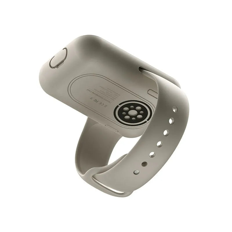 Apple Watch portable wireless charging case with silicone protective cover and polymer battery