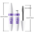 White waterproof curling mascara with 10ml volume and sweat-resistant properties