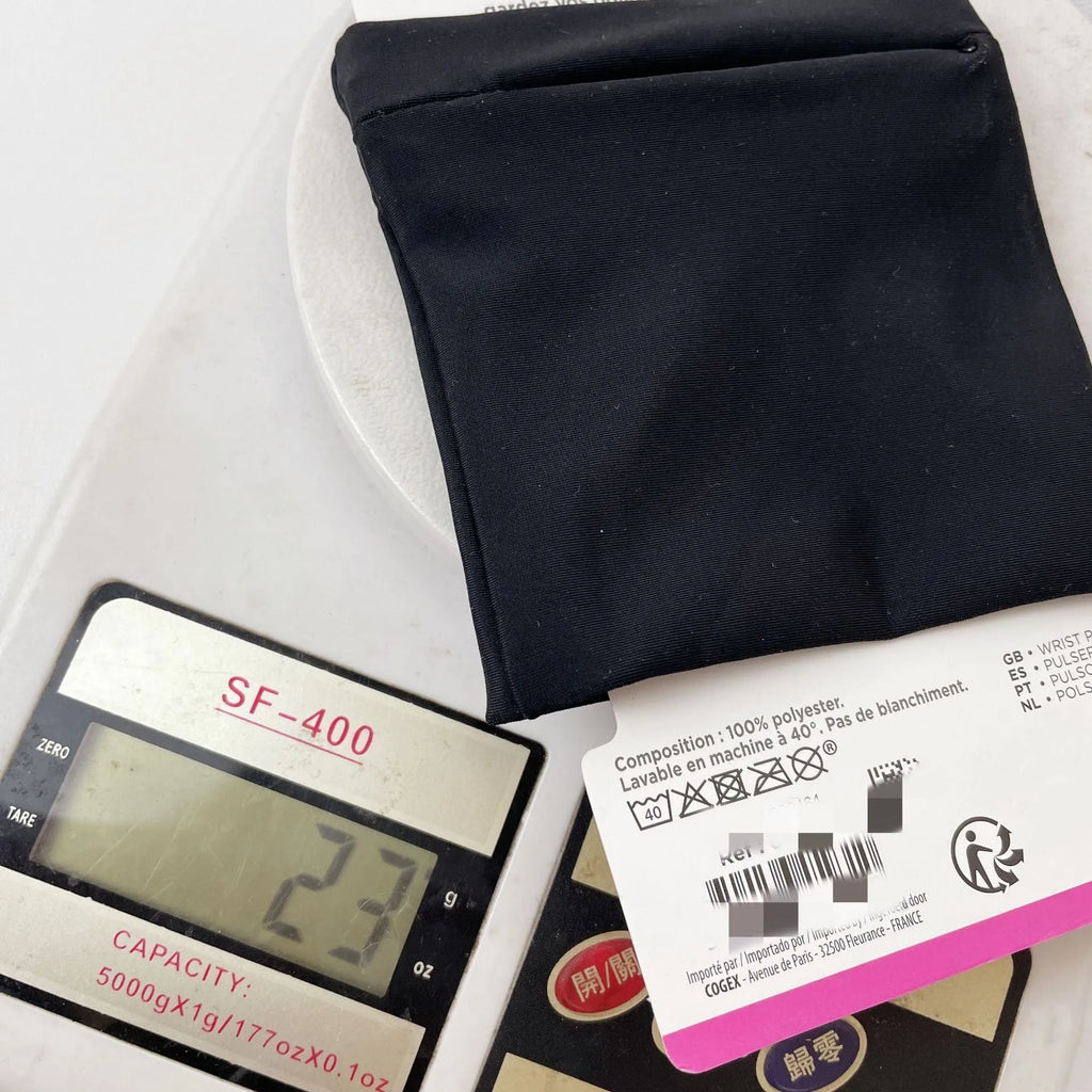 Waterproof wrist bag armband sleeve for mobile phone, shown with dimensions 10cm by 10.5cm.