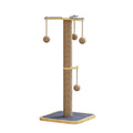 Scratch-resistant chip hanging ball cat climbing frame with pine wood and carpet leather construction