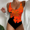 Women's 3D printed one-piece swimsuit in Lycra fabric available in multiple sizes and colours