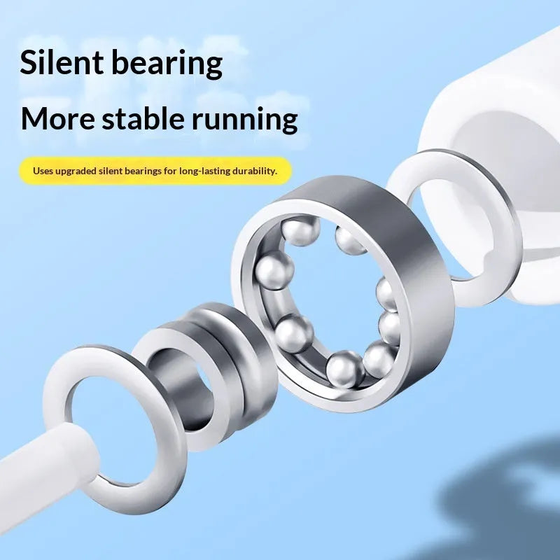 Plastic hamster running wheel in white with frisbee shape and no-stick foot surface for exercise