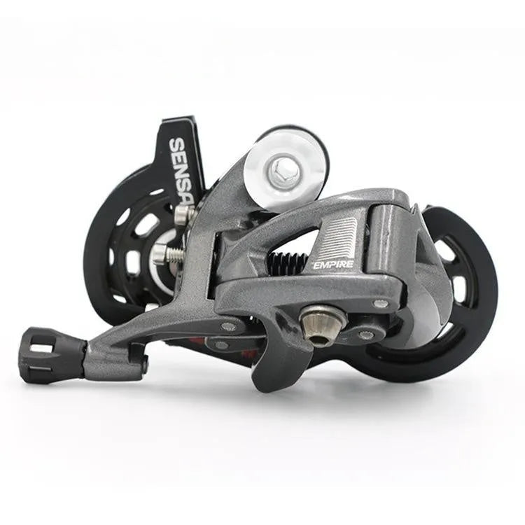 Aluminium road bike transmission kit with manual change, finger dial, and short-leg rear derailleur for Shimano 11-speed compatibility
