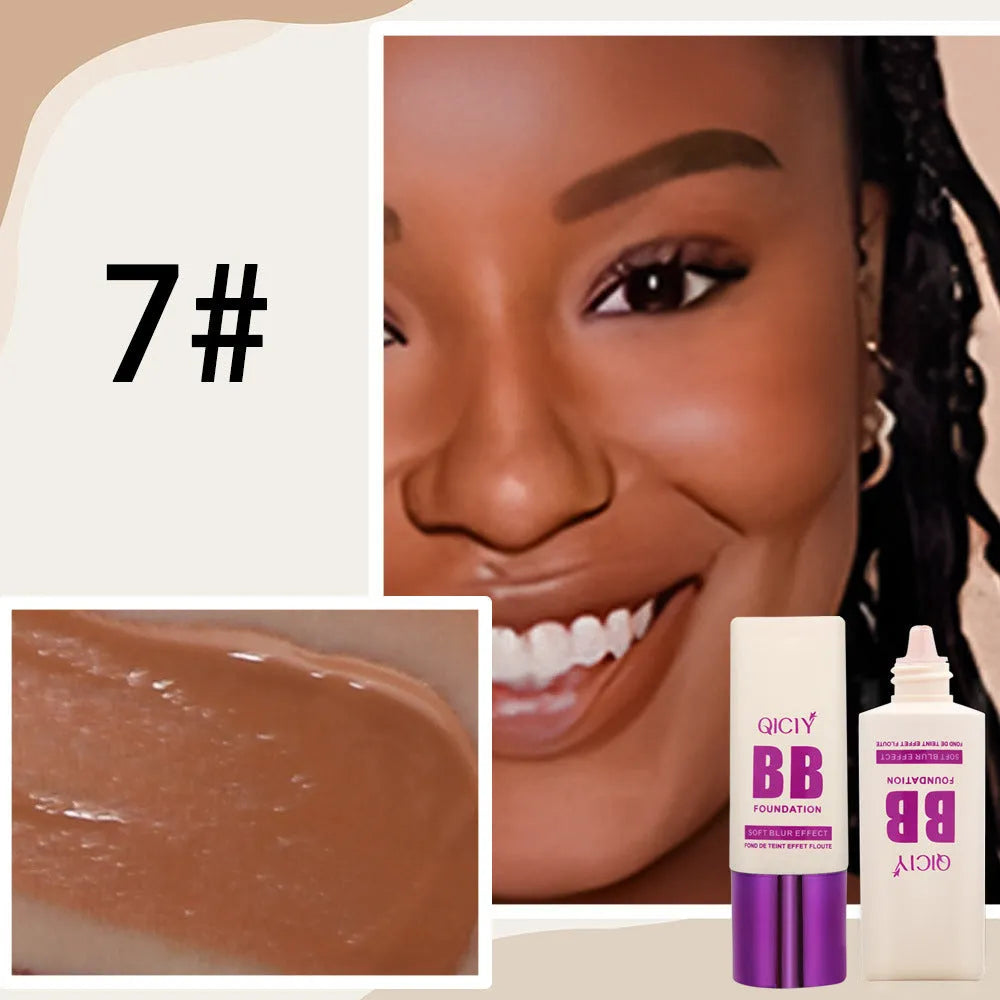 BB cream foundation concealer in a feeding bottle with ten shade options for brightening and repair.