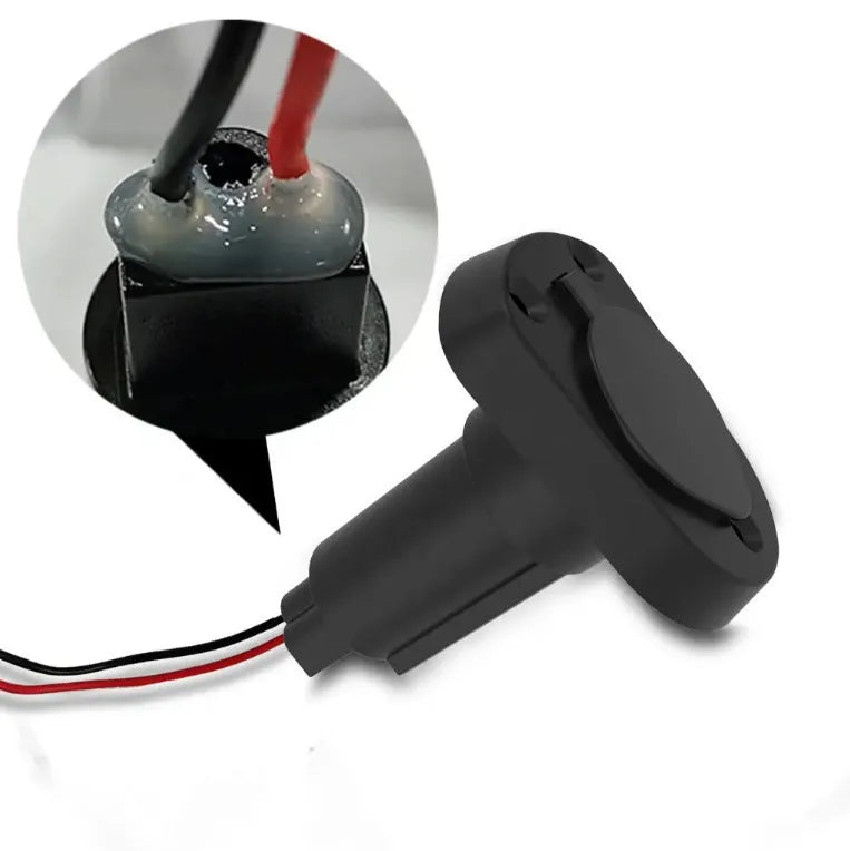 Yacht anchor light ring lamp socket with stainless steel pole and ABS base