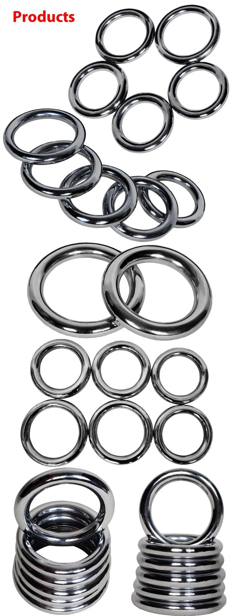 Carbon steel Wing Chun training ring with electroplated finish in three size options