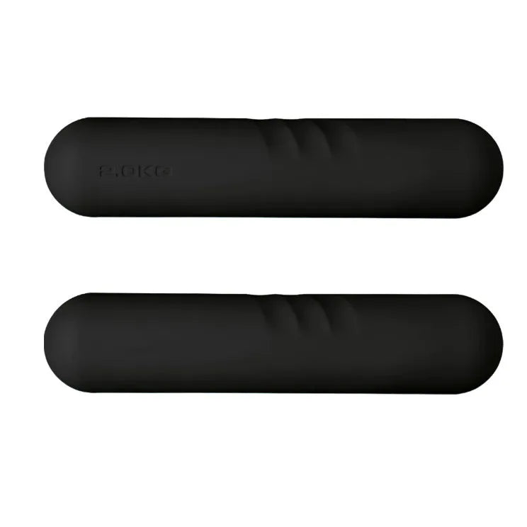 Silicone edging hand-drawn dumbbell stick in selection of colours with cast iron construction