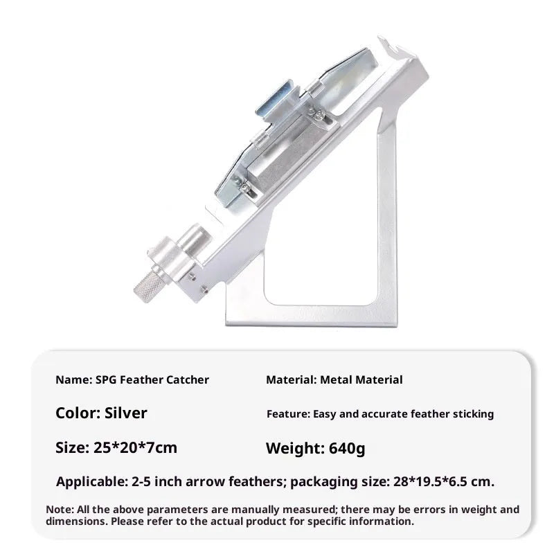 SPG Metal Stick Arrow Bonder fletching jig in stainless steel, blue or silver colour options
