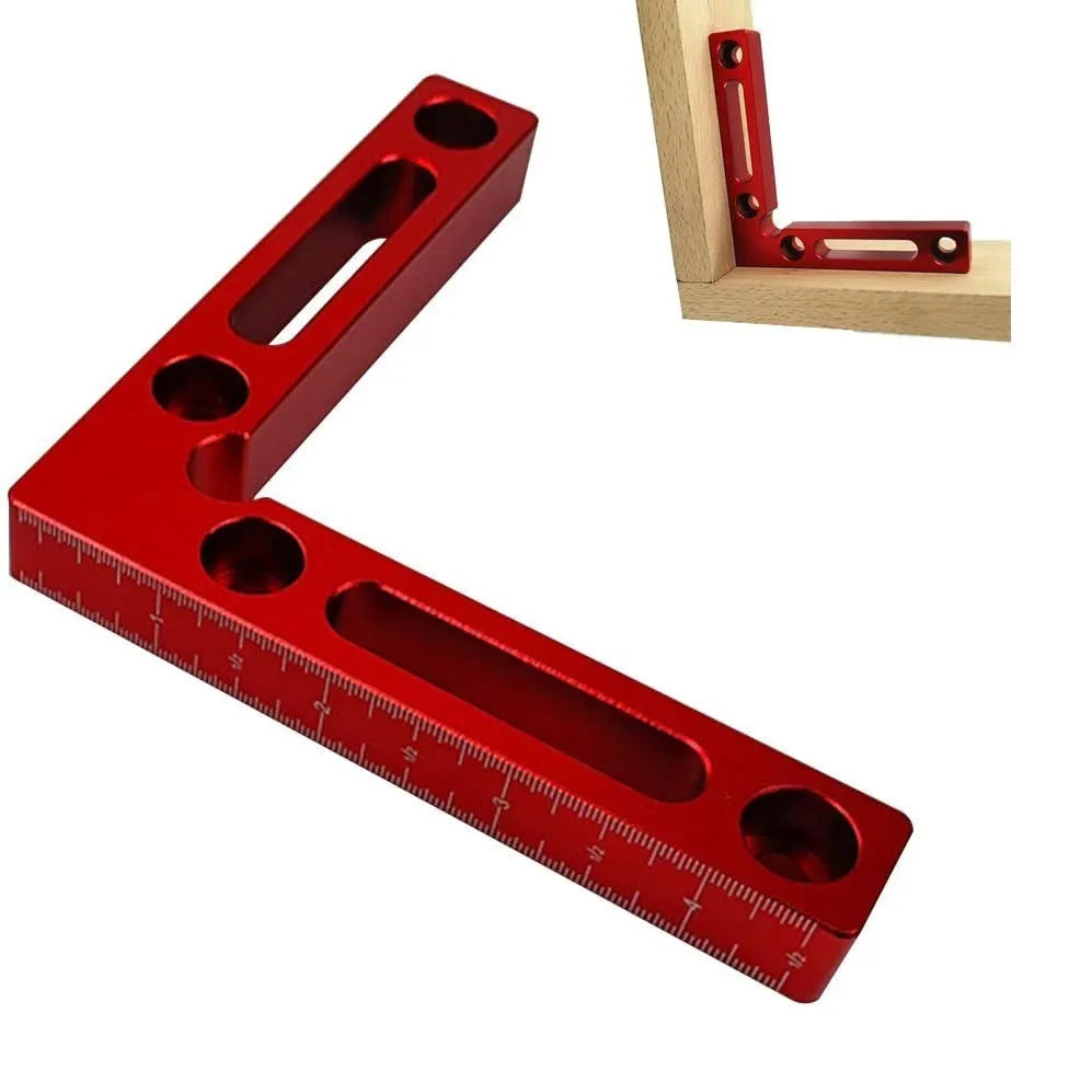 Aluminium alloy woodworking right angle positioning block for jigsaw fixturing
