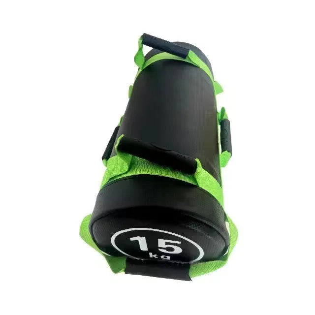 Flat white PVC fitness sandbag training weight for strength conditioning