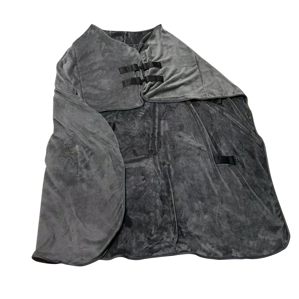 Winter thickened flannel horsecloth 180x180cm with mosquito and insect protection for horses