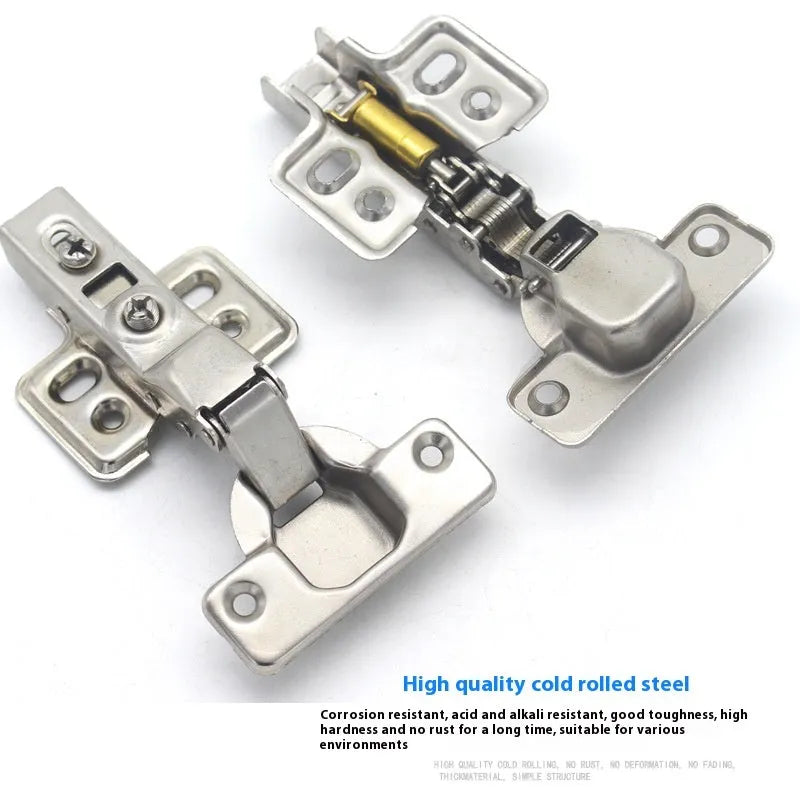761 cold rolled steel hydraulic cabinet hinge with nickel plating showing three bend specifications
