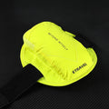 Running arm bag with reflective material in black colour showing 7-inch capacity for outdoor sports