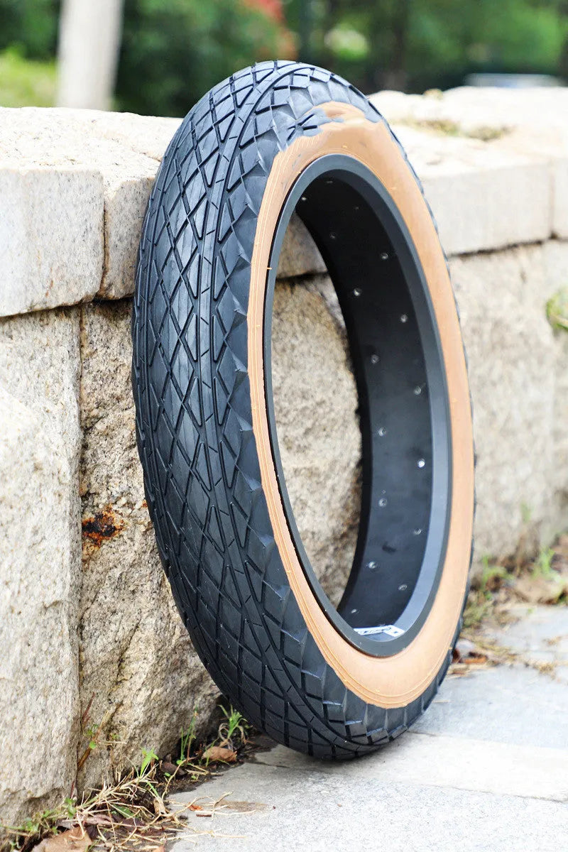Brown 20x4 inch rubber snowmobile tyre for electric powered beach car replacement