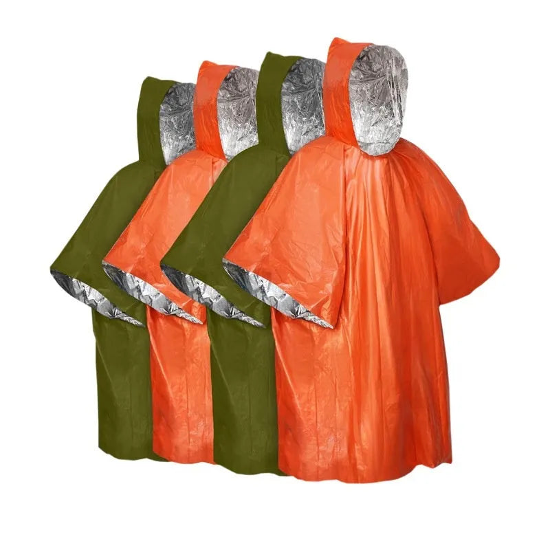 Marathon Wild cross-country raincoat in orange or army green measuring 100 x 130 cm