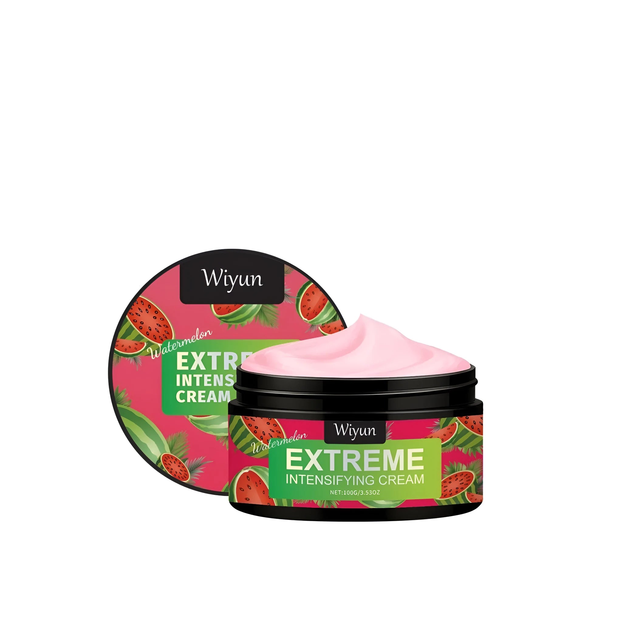 100g container of Watermelon Extreme Intensifying moisturising gel cream