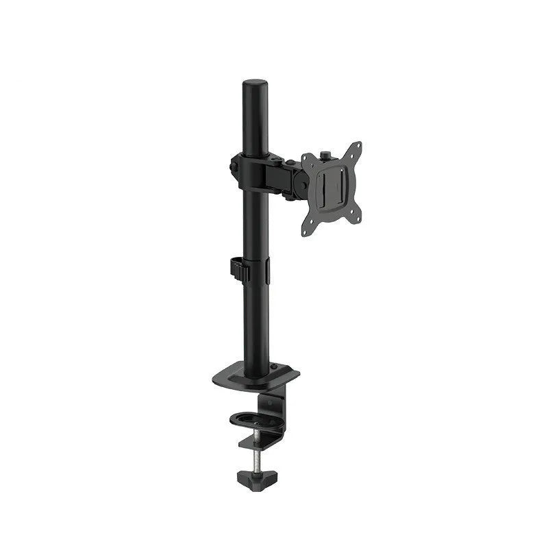 Lifting and rotating computer monitor arm bracket made of steel for 13-32 inch screens.