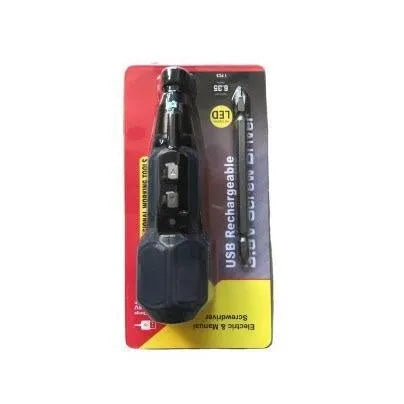 Alloy steel straight handle electric screwdriver with black and blue colour options