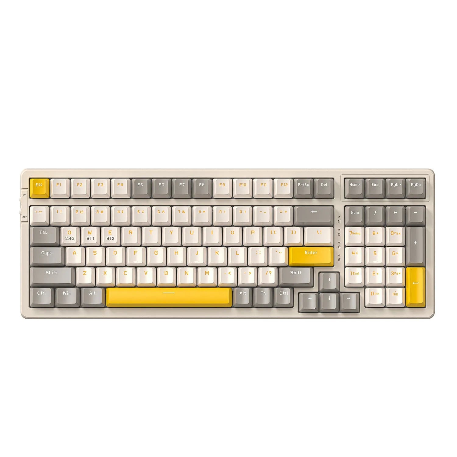Free Wolf K96 Bluetooth dual-mode mechanical keyboard with red switches in four colour options