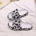 Women's leopard print EVA slippers with thick sole in multiple colour patterns, sizes 36-45