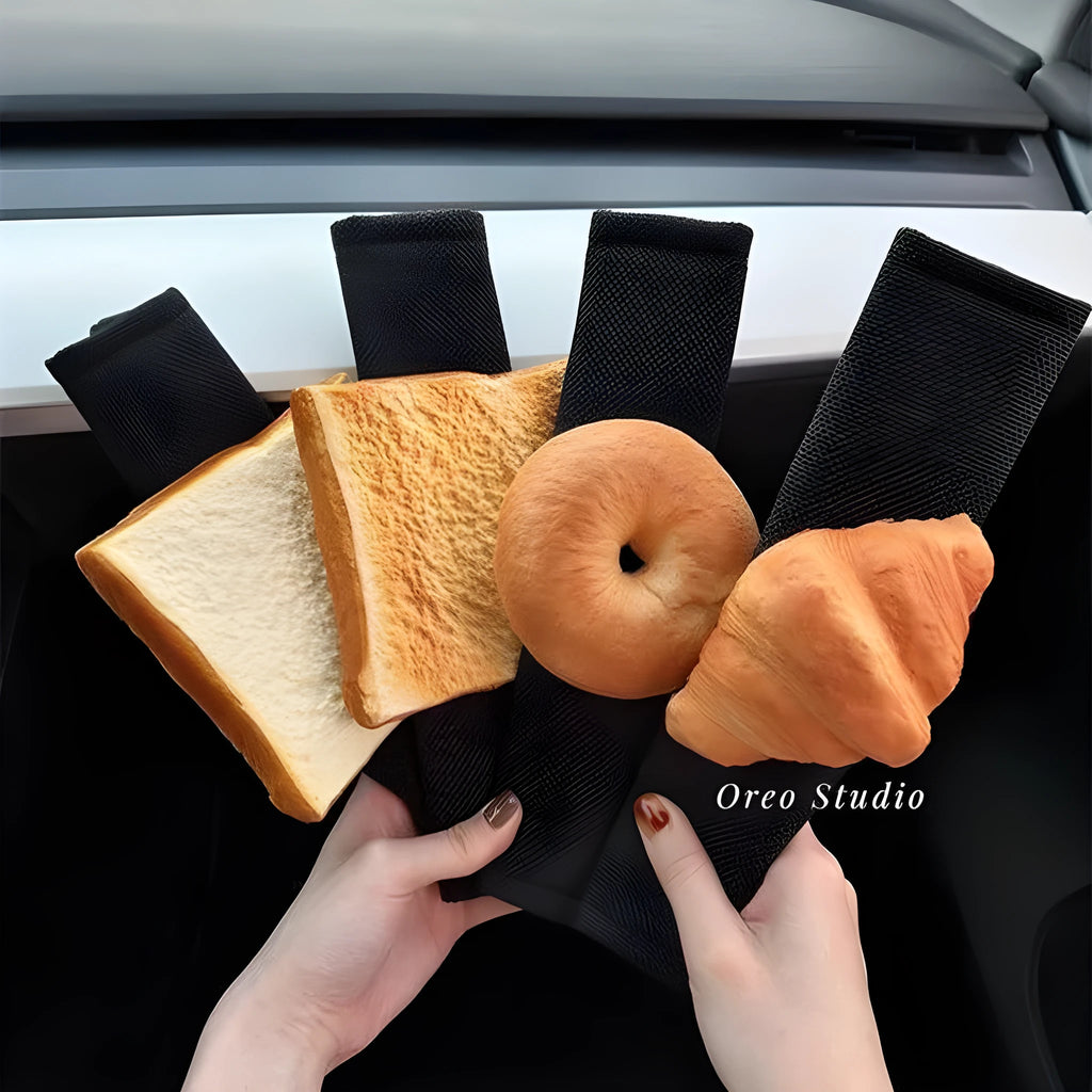 Toast bread safety belt shoulder pad for seat belt comfort