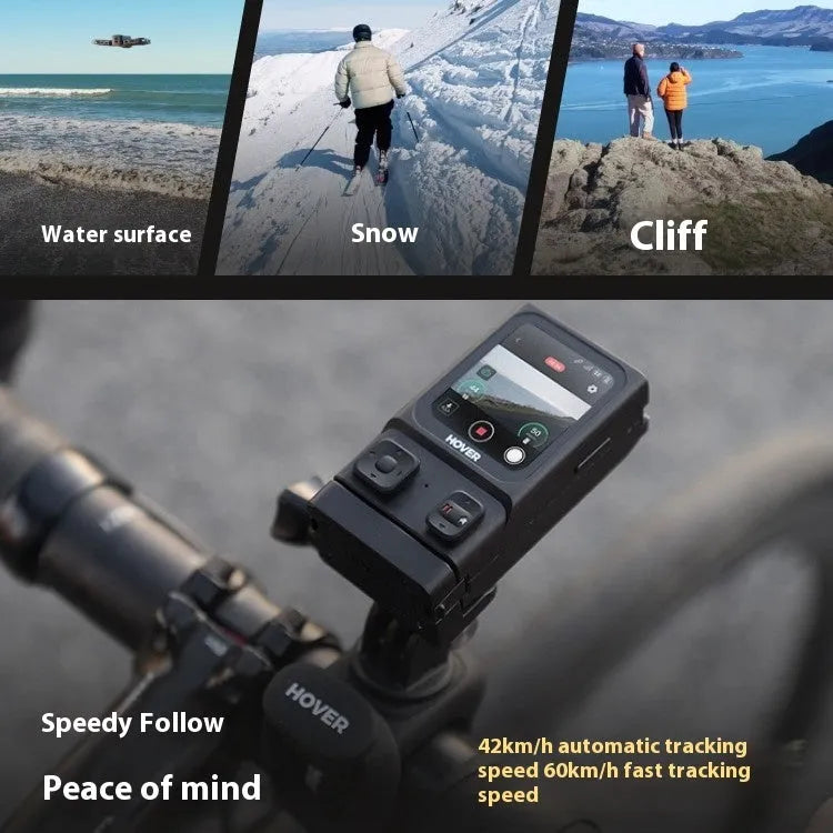 Outdoor travel AI smart camera with HD 8K anti-shake aerial photography in official standard colour