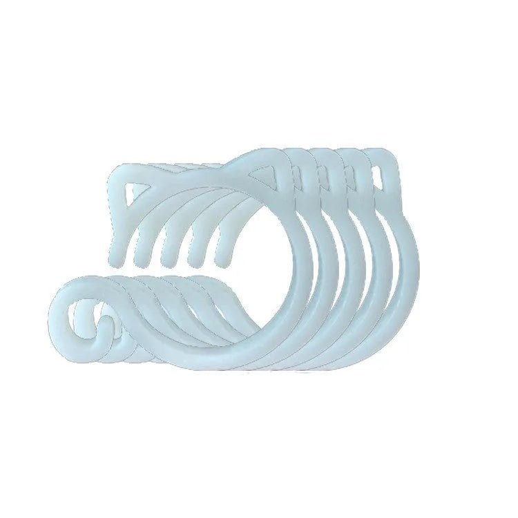 Colourful cat-shaped plastic plant clip for indoor gardening support.