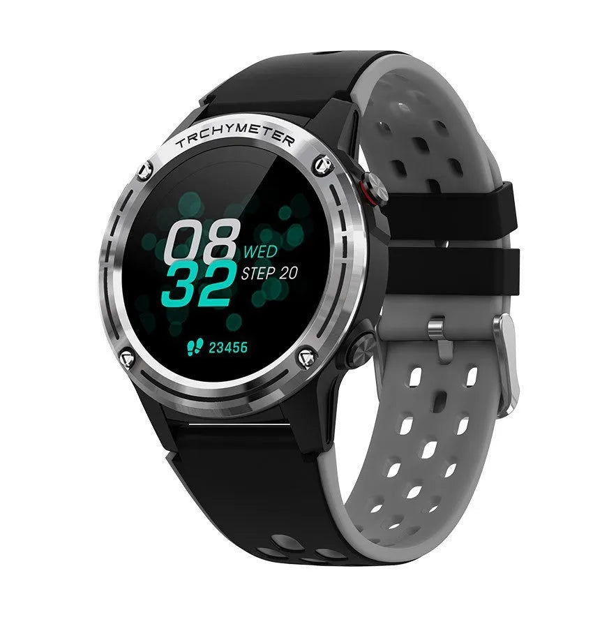 GPS smartwatch with Bluetooth sports bracelet in silicone with glass display