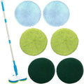Wireless electric floor cleaning mop with USB charging and automatic wiping function