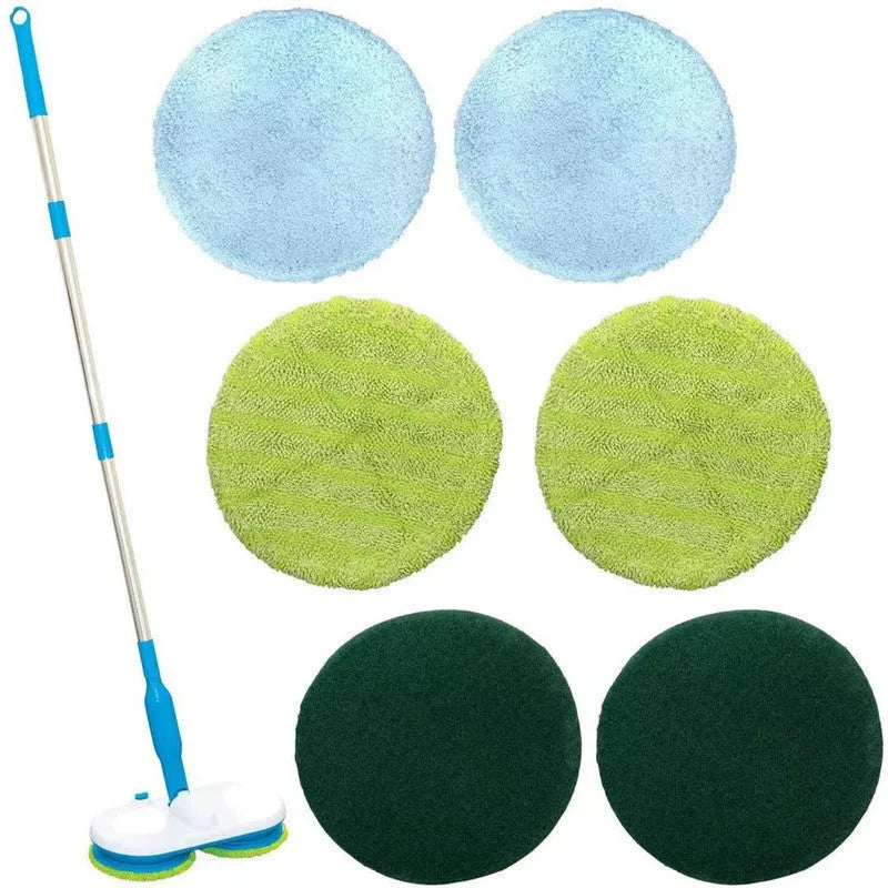 Wireless electric floor cleaning mop with USB charging and automatic wiping function