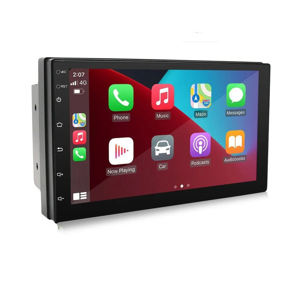 Black 7 inch universal car MP5 player with GPS navigation screen for manual transmission vehicles