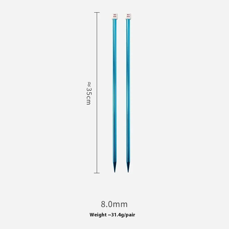 14-size crochet hook set with lengthened design and protective caps arranged by size