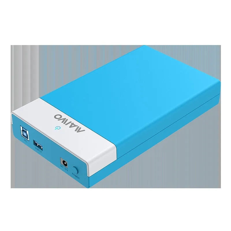 USB 3.0 hard disk enclosure for 3.5-inch SATA drives with slide cover design in multiple colour options