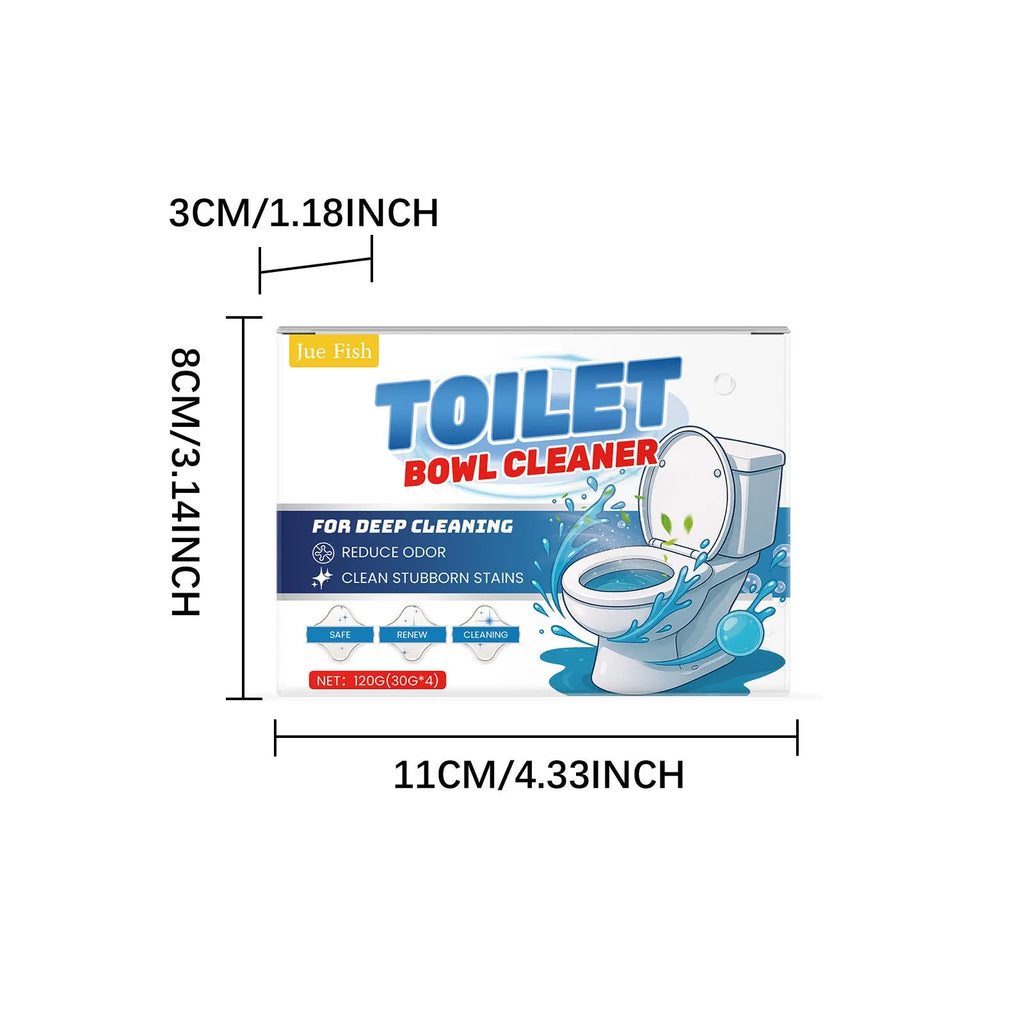 Toilet cleaning powder pack with four individual 30g sachets for bathroom maintenance