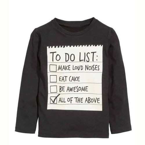 Boys' casual two-piece cotton clothing set with long sleeve T-shirt and trousers, featuring a letter print.