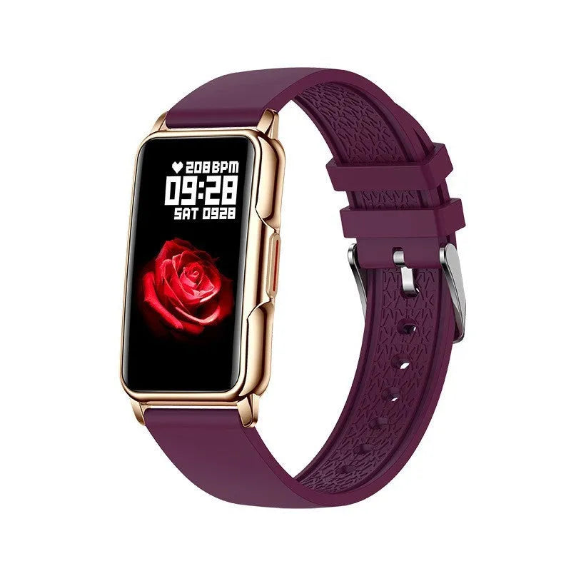 1.47 inch smart bracelet with TFT screen and silicone wrist strap