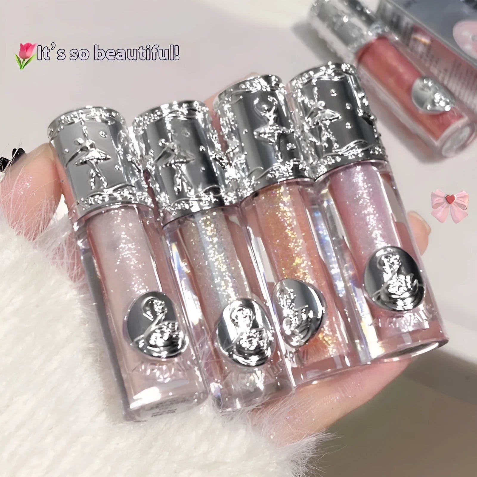 Ballet Liquid Eye Shadow in glitter liquid formula with five colour options including Sakura Field and Nutcracker