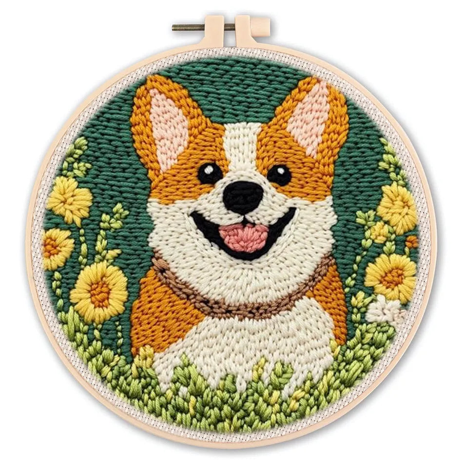 Handmade DIY Poke Embroidery Material Package Cross Stitch Kit 20cm for Living Room Bedroom Childrens Room Decoration CCX700 CCX701 CCX702 CCX703 CCX704