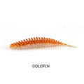Pack of 20 micro soft lures 49mm 0.9g for freshwater fishing in assorted colours
