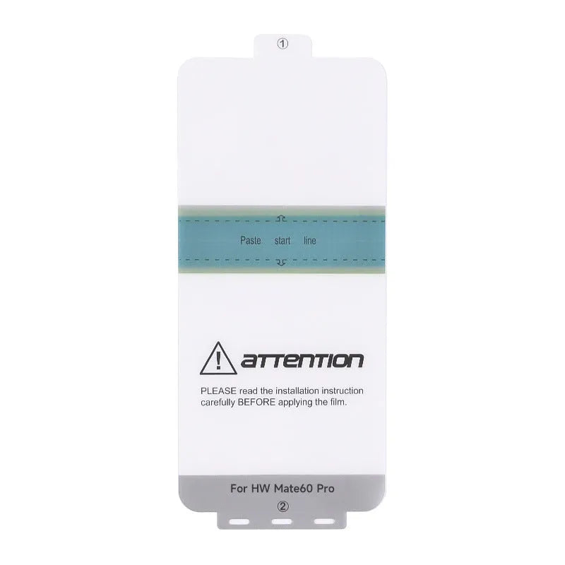 Huawei Mate60 TPU screen protector with anti-fingerprint coating and application tools