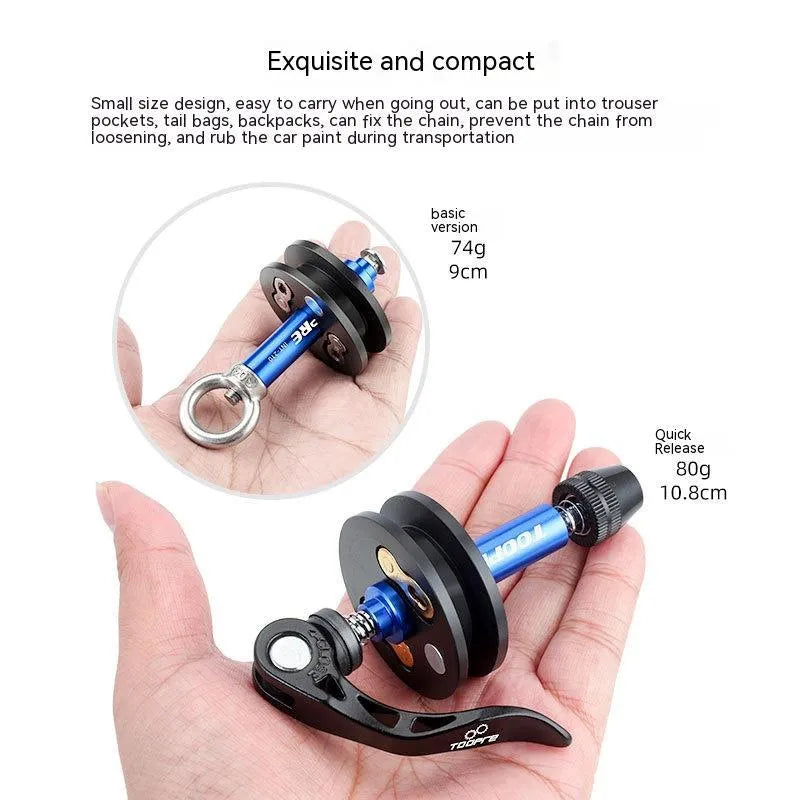 Bicycle chain holder maintenance tool in aluminium alloy with three version choices