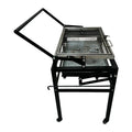 Large foldable charcoal barbecue stove for courtyard and garden use