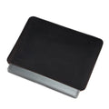 Brown Crazy Horse leather horizontal computer liner bag with a laptop inside