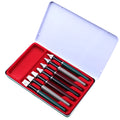 Right Point 7-piece calligraphy pen set with 2mm to 11mm stainless steel nibs in plastic metal holders