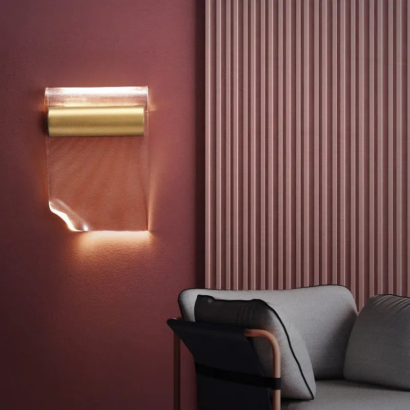 Simple wall lamp with white acrylic shade and black iron arm, shown in left bend orientation.