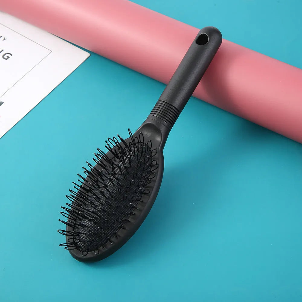 Black ring tooth plastic comb for hair extensions with 22cm length